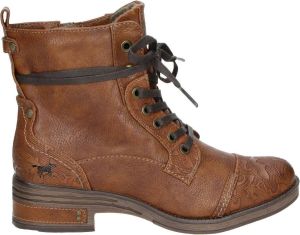 Mustang Shoes Veterlaarsjes met vetersluiting om de schacht