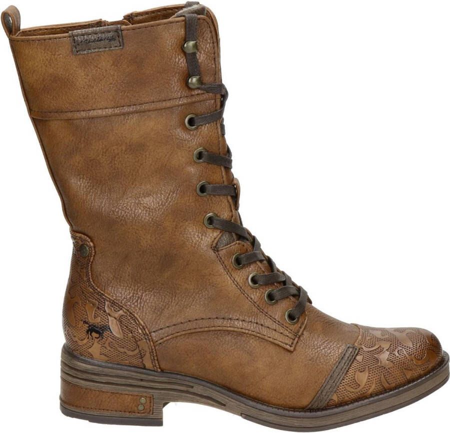 Mustang dames veterboot Cognac