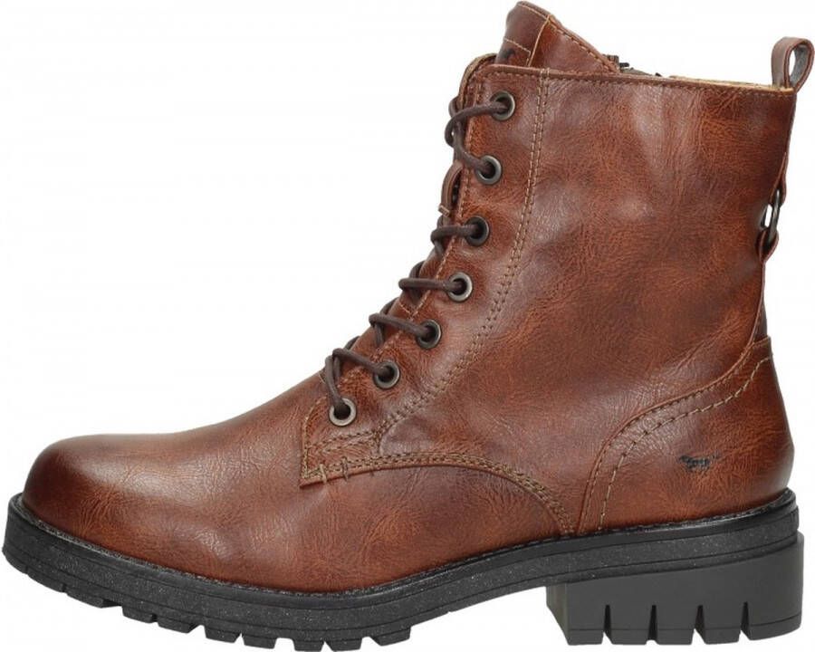 Mustang Dames veterschoenen Hoog cognac Schoenen