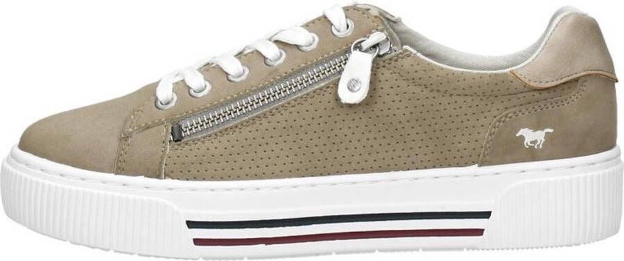 Mustang Dames veterschoenen Laag beige