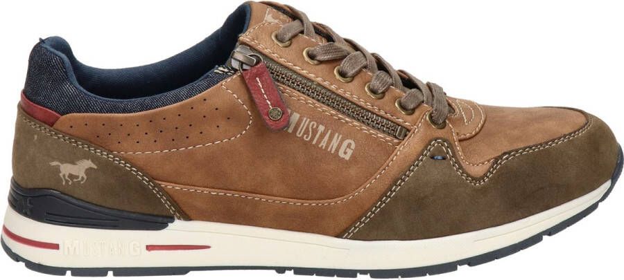 Mustang Heren sneakers Laag Cognac