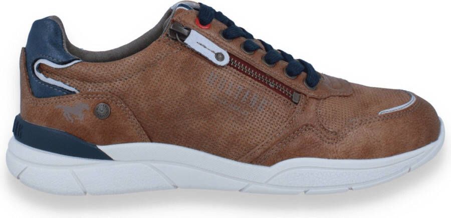 Mustang Shoes Sneakers met zijrits vrijetijdsschoen lage schoen veterschoen