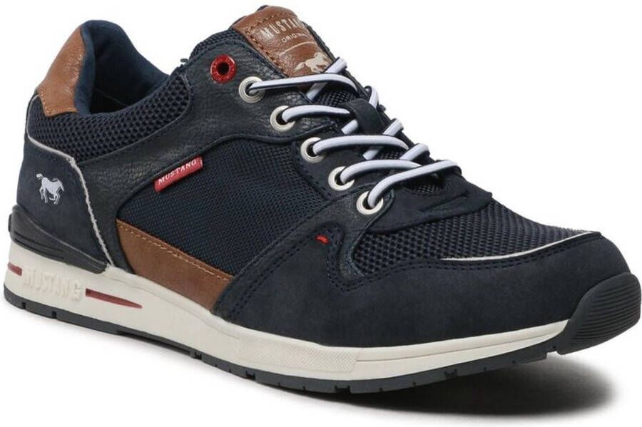 Mustang Heren Sneaker Navy BLAUW