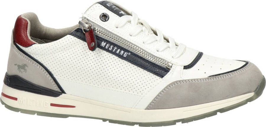 Mustang Shoes Sneakers met buitenrits vrijetijdsschoen lage schoen veterschoen