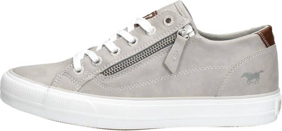 Mustang Dames veterschoenen Laag licht grij