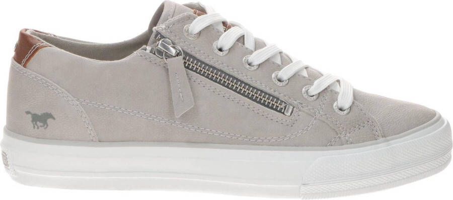 Mustang Dames veterschoenen Laag licht grij