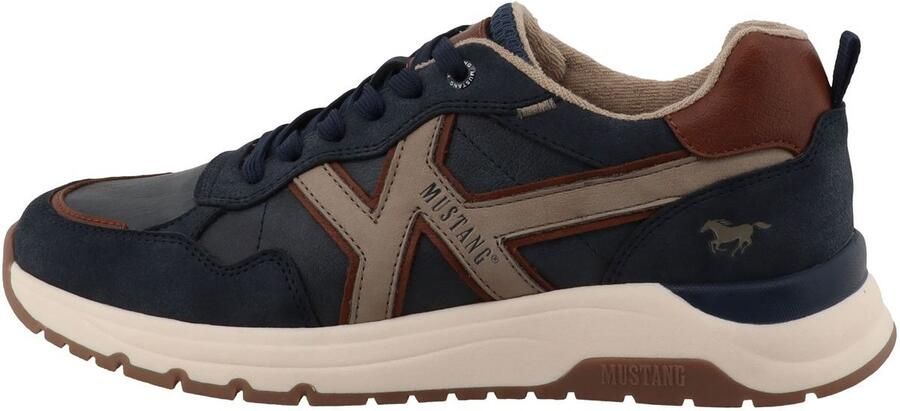 Mustang 26M0291006 herensneaker blauw bruin
