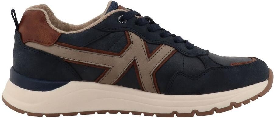 Mustang 26M0291006 herensneaker blauw bruin
