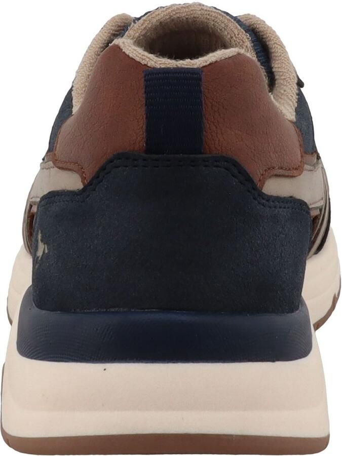 Mustang 26M0291006 herensneaker blauw bruin