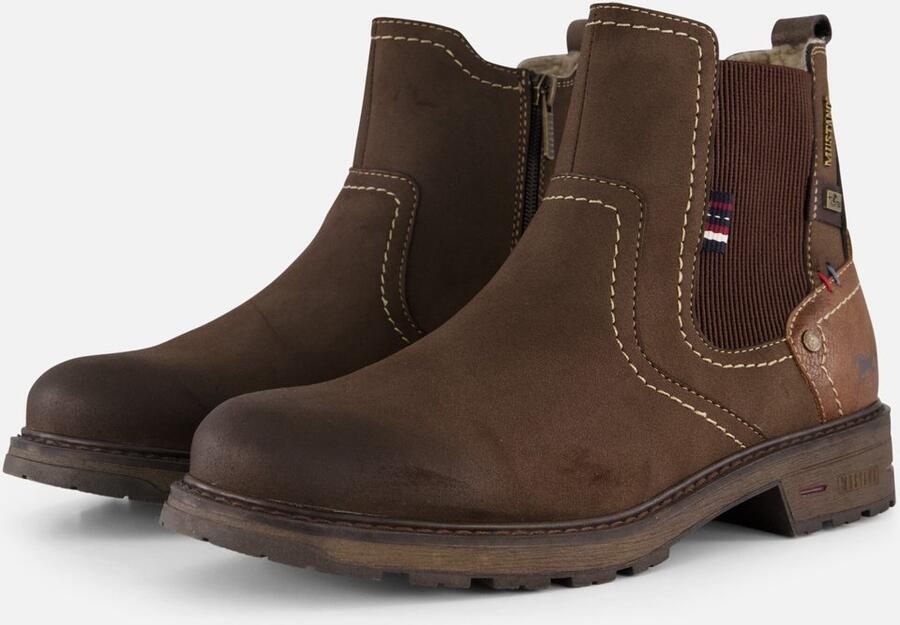 Mustang Chelsea Boots bruin Pu Heren