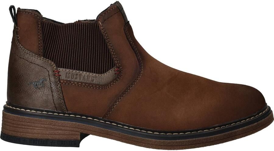 Mustang Chelseaboots Heren Bruin
