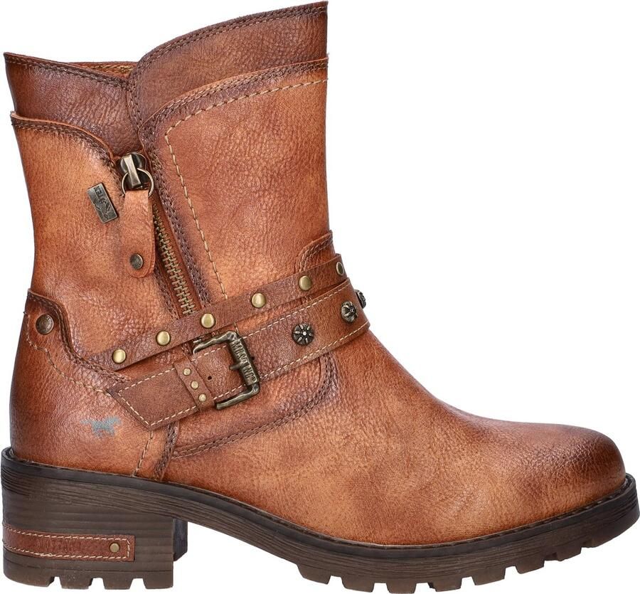 Mustang Shoes Winterlaarzen Haukea Biker boots met blokhak en TEX-membraan