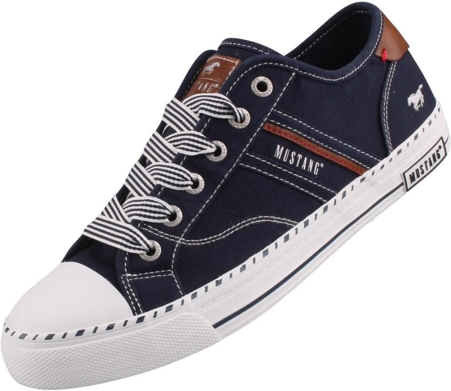 Mustang dames canvas sneaker blauw 26M0152004-navy
