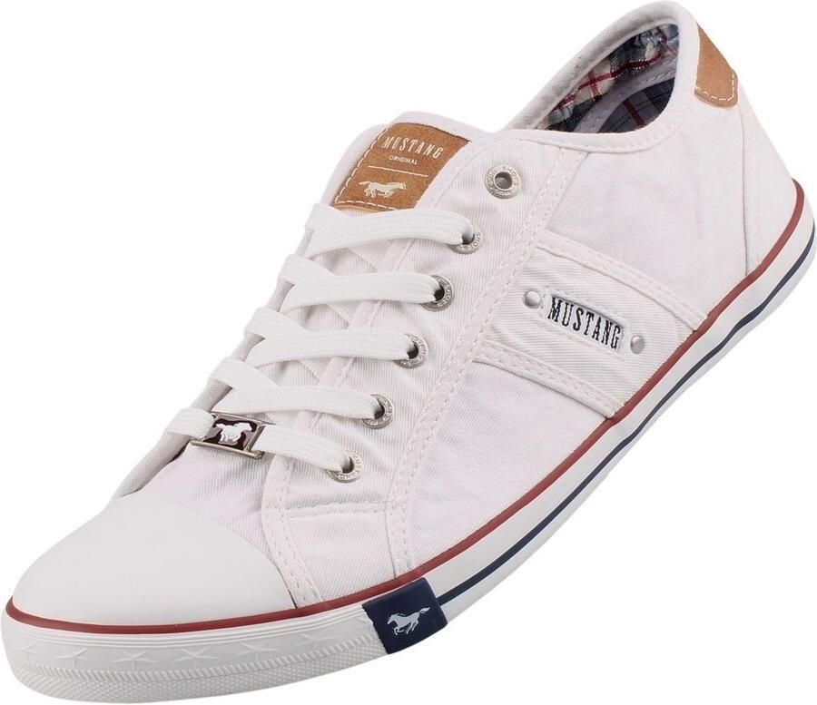 Mustang Shoes Sneakers vrijetijdsschoen lage schoen veterschoen met mustang merklabel