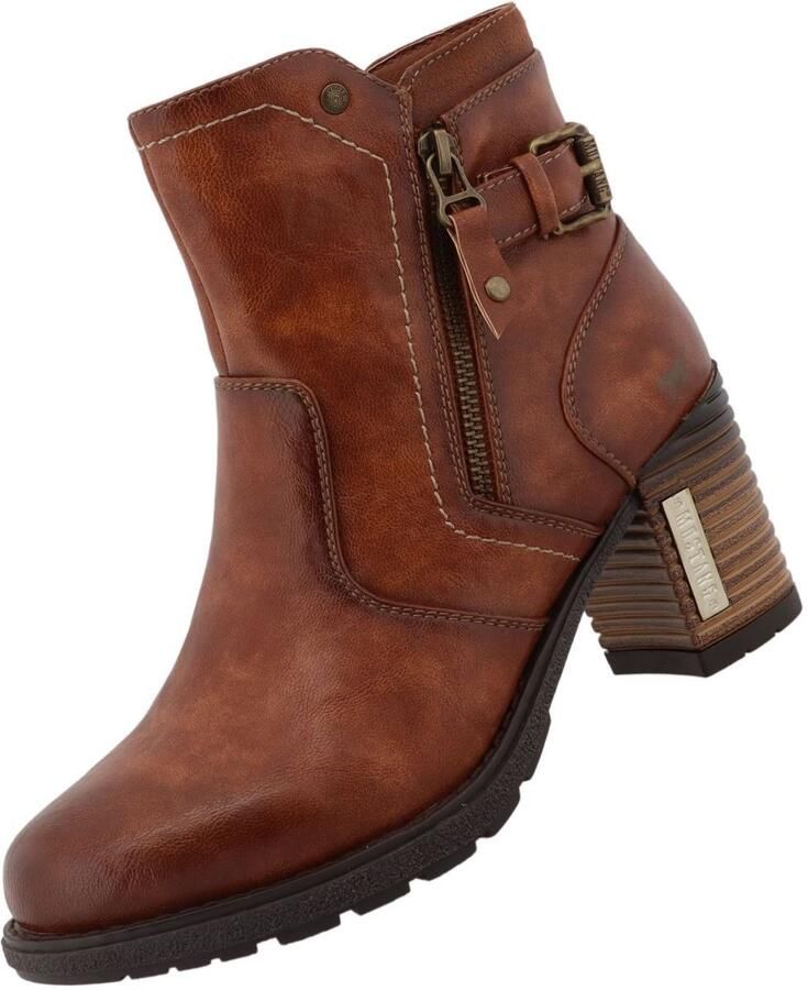 Mustang dames enkellaars bruin