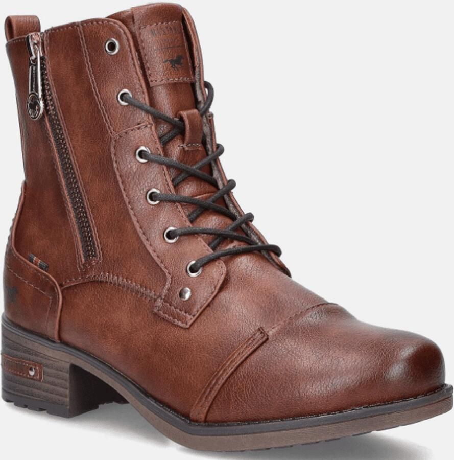 Mustang Dames Enkellaars Cognac
