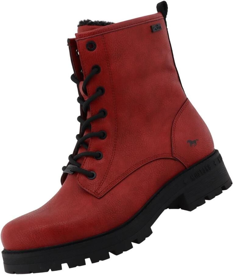 Mustang dames enkellaars TEX rood