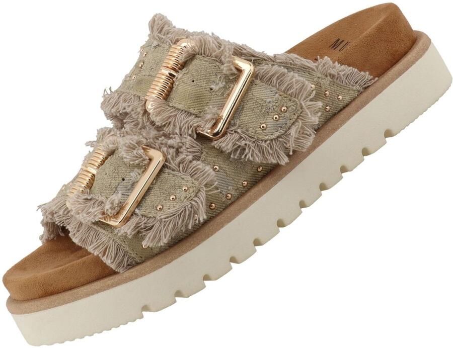 Mustang dames muiltjes beige