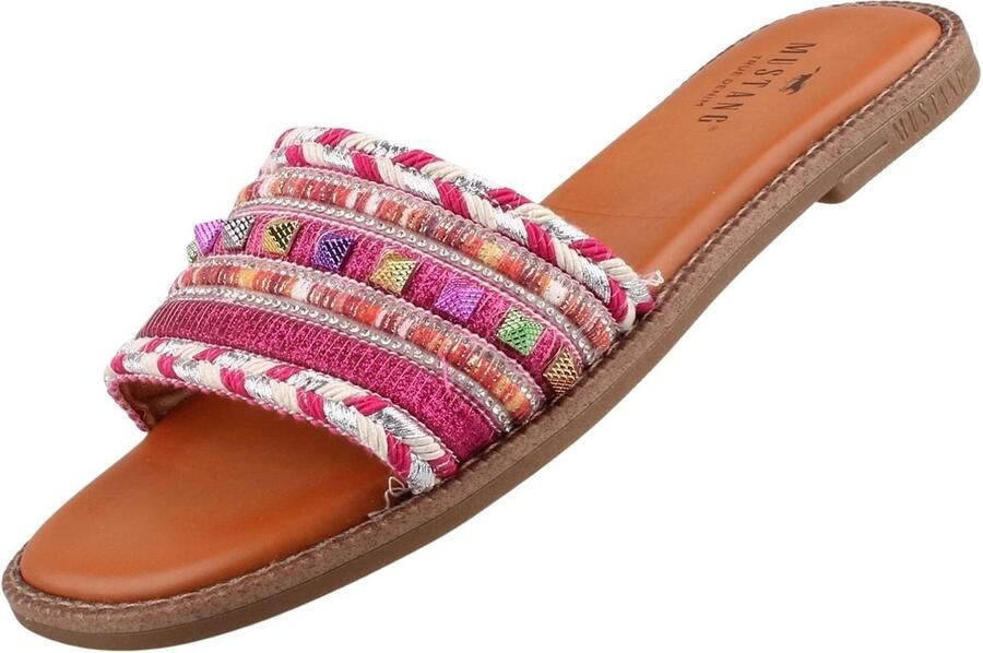 Mustang dames muiltjes roze multi