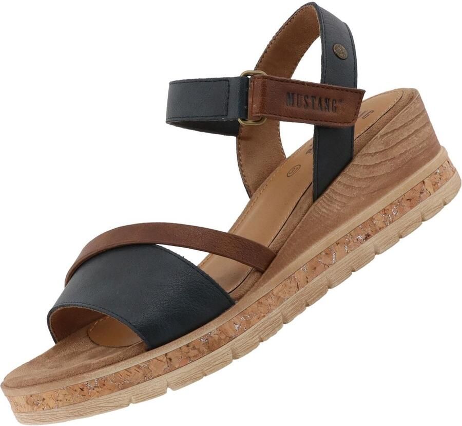 Mustang dames sandaal donkerblauw