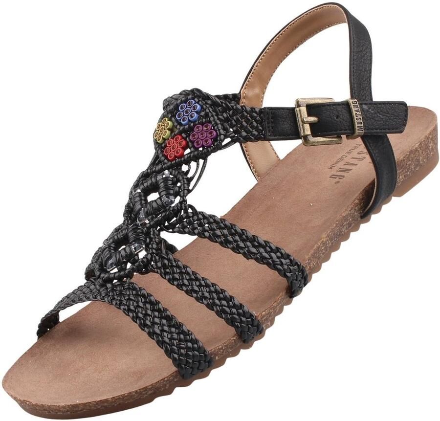 Mustang dames sandalen zwart