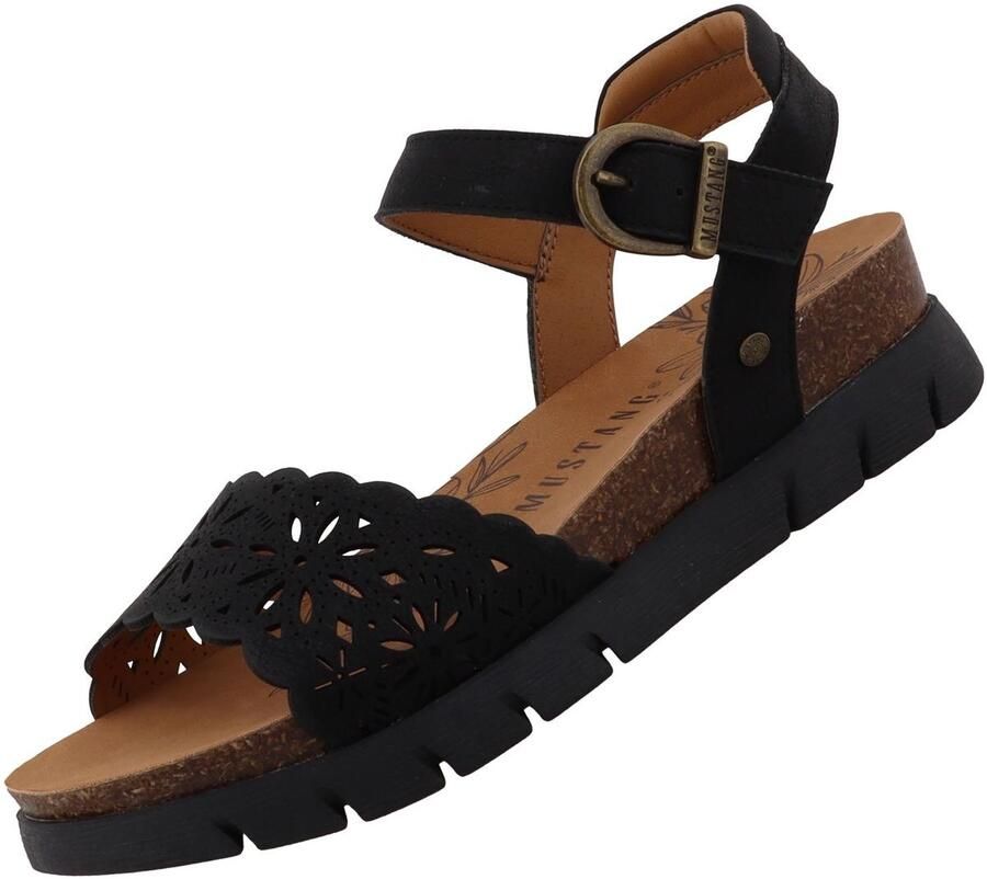 Mustang dames sandalen zwart