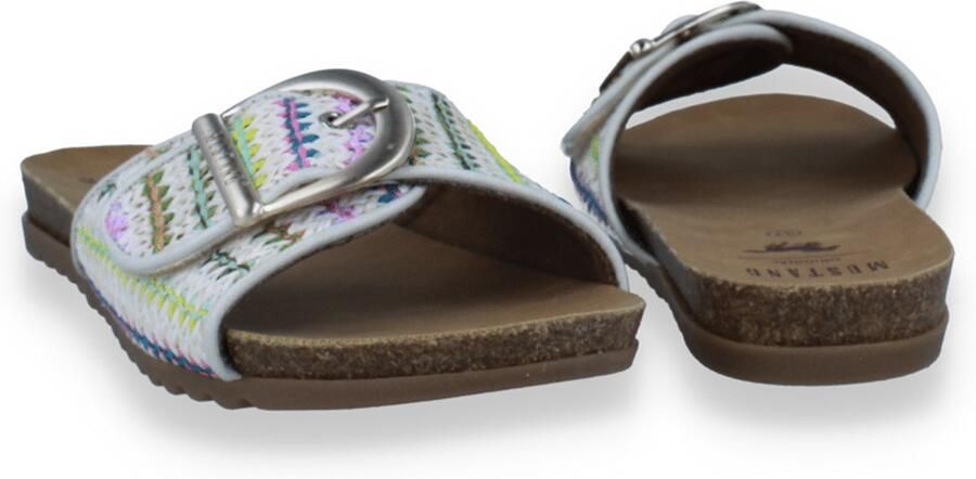 Mustang Dames Slipper Off White-multi Beige