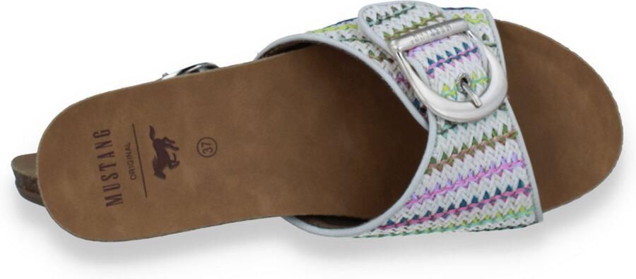 Mustang Dames Slipper Off White-multi Beige