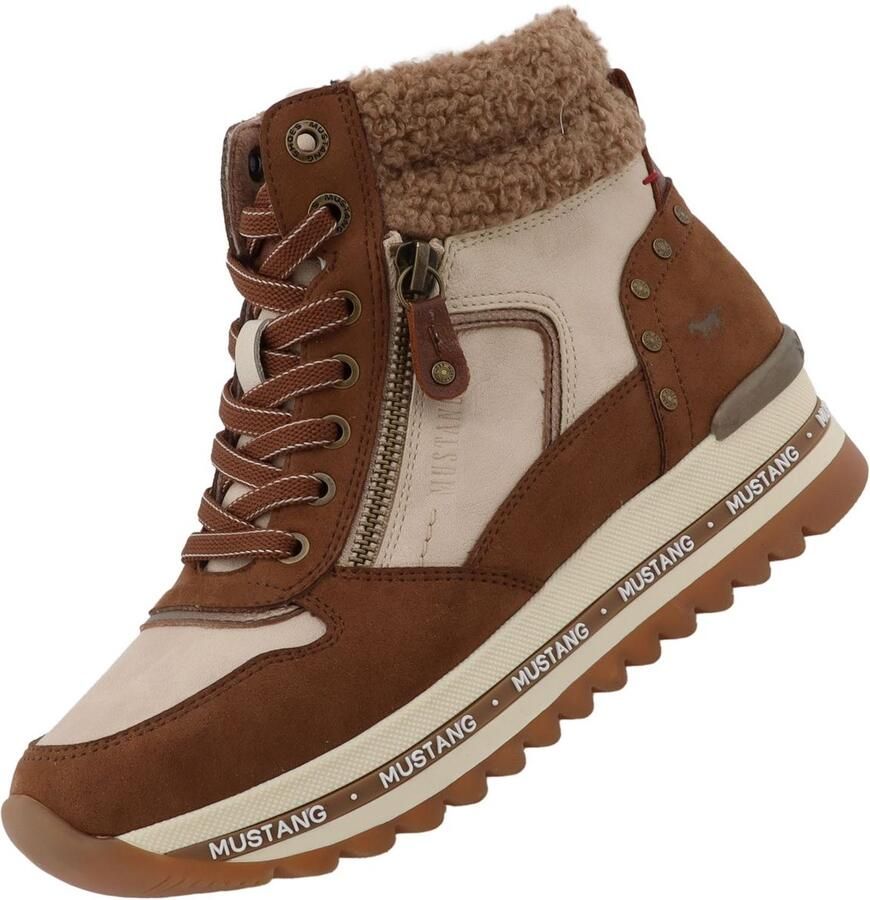 Mustang dames sneaker bruin