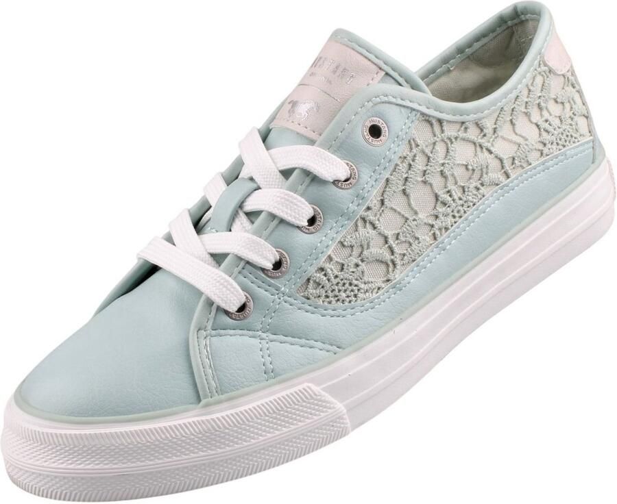 Mustang Shoes Sneakers met kant vrijetijdsschoen halfhoge schoen veterschoen