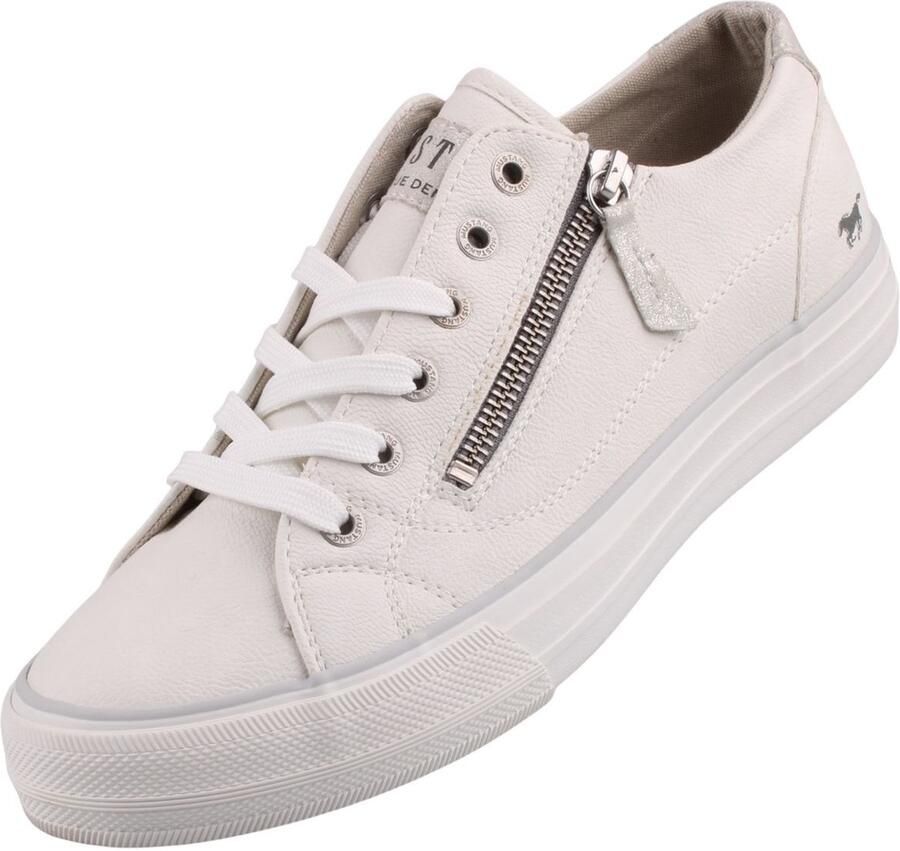 Mustang Dames veterschoenen Laag wit - Foto 2