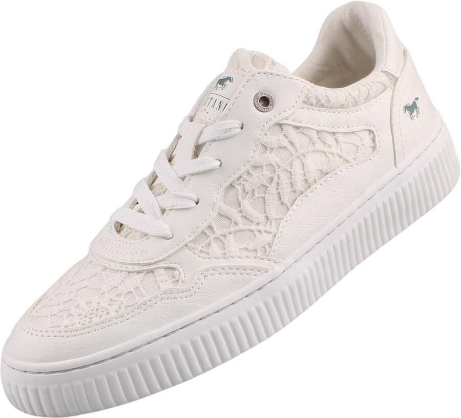 Mustang dames sportschoenen wit
