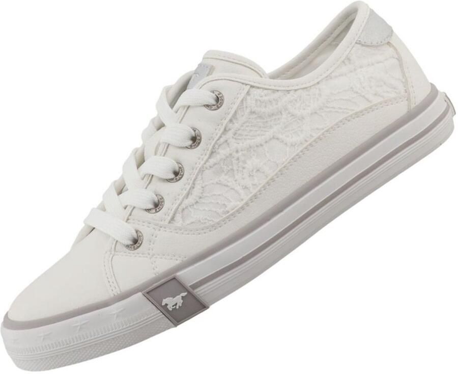 Mustang dames sportschoenen wit