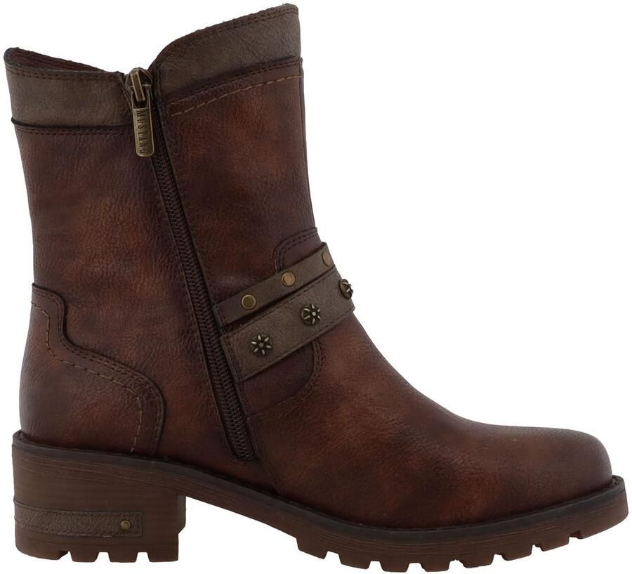 Mustang dames Tex-enkellaarsjes gevoerd bruin 15M0082002-brown