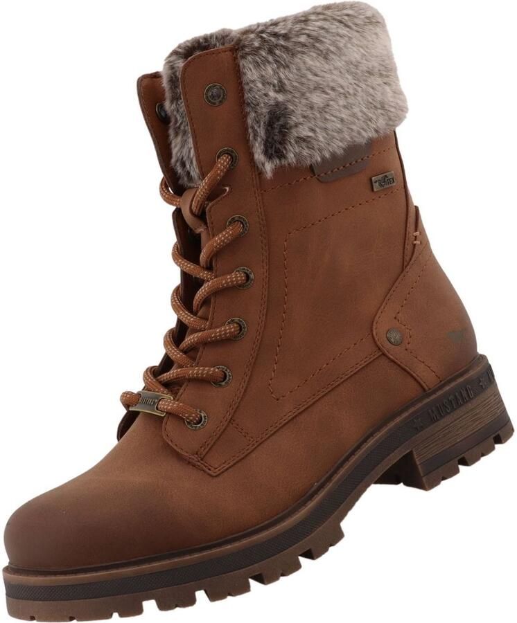 Mustang Shoes Winterlaarsjes Darleen Winterboots met imitatiebontkraag