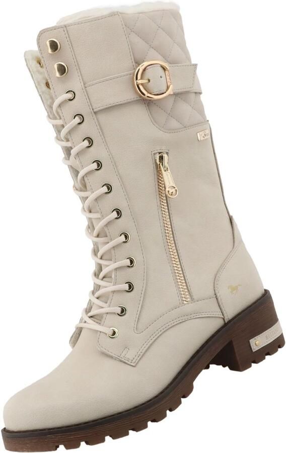 Mustang dames TEX-laarzen gevoerd beige 15M0082005-cream