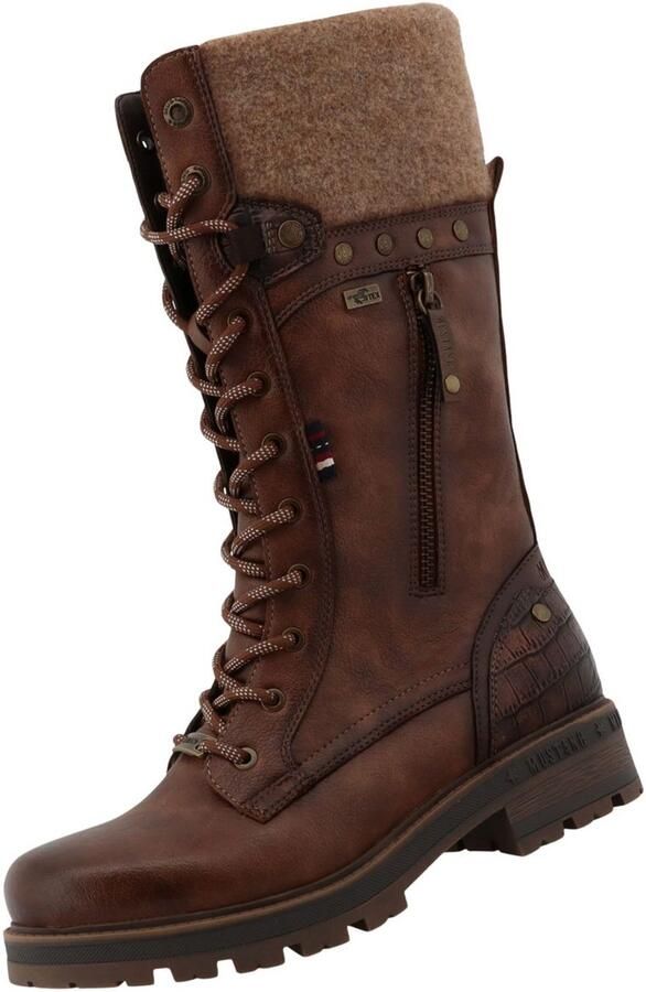 Mustang Shoes Winterlaarzen Darleen Veterlaarzen met ritssluiting