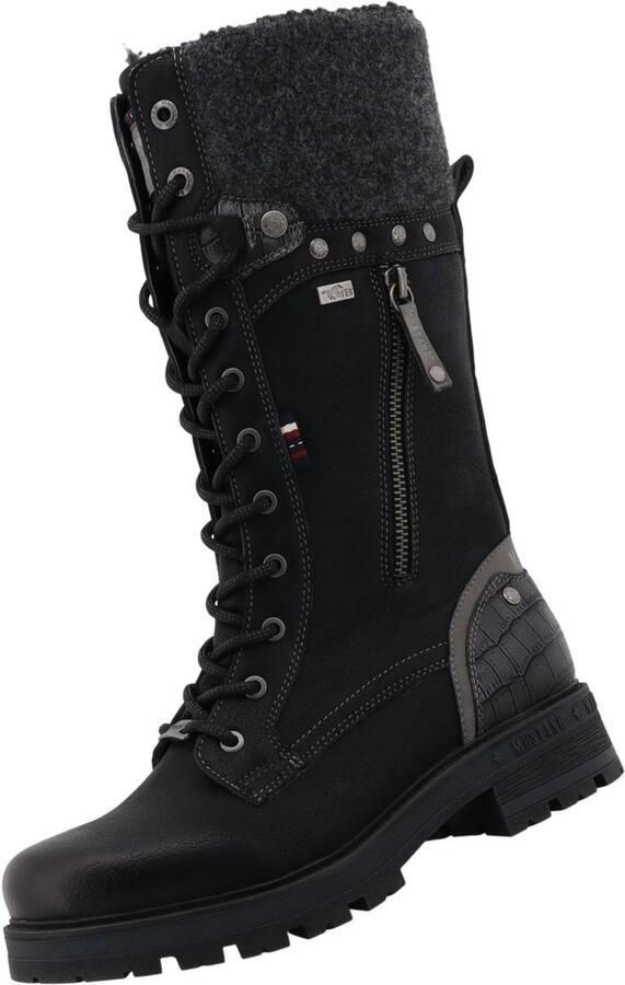 Mustang Shoes Winterlaarzen Darleen Veterlaarzen met ritssluiting