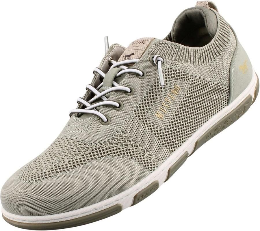 Mustang Shoes Slip-on sneakers vrijetijdsschoen lage schoen instapschoen met elastische veters