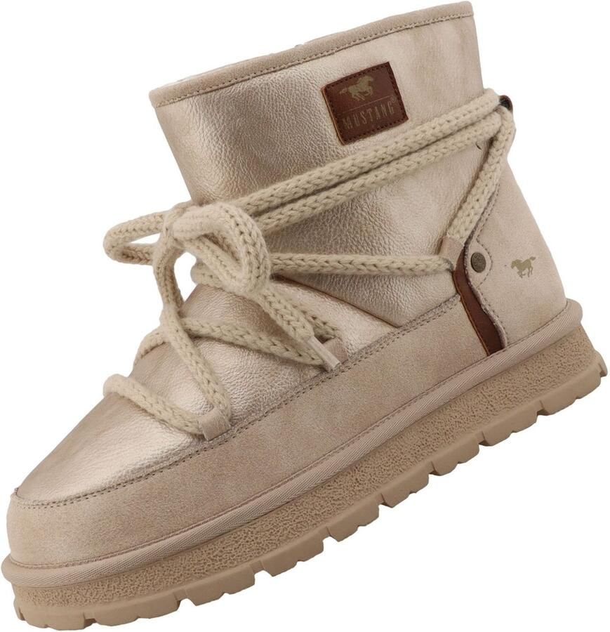Mustang dameslaarzen gevoerd beige 36M0152003-cream