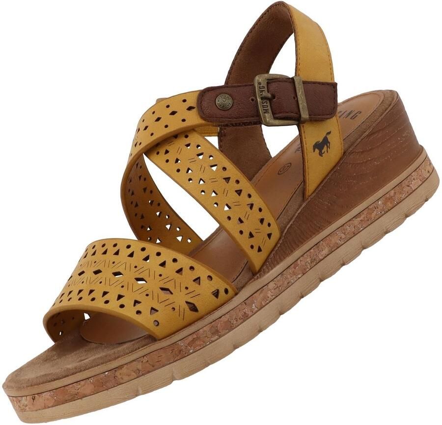 Mustang damessandaal geel