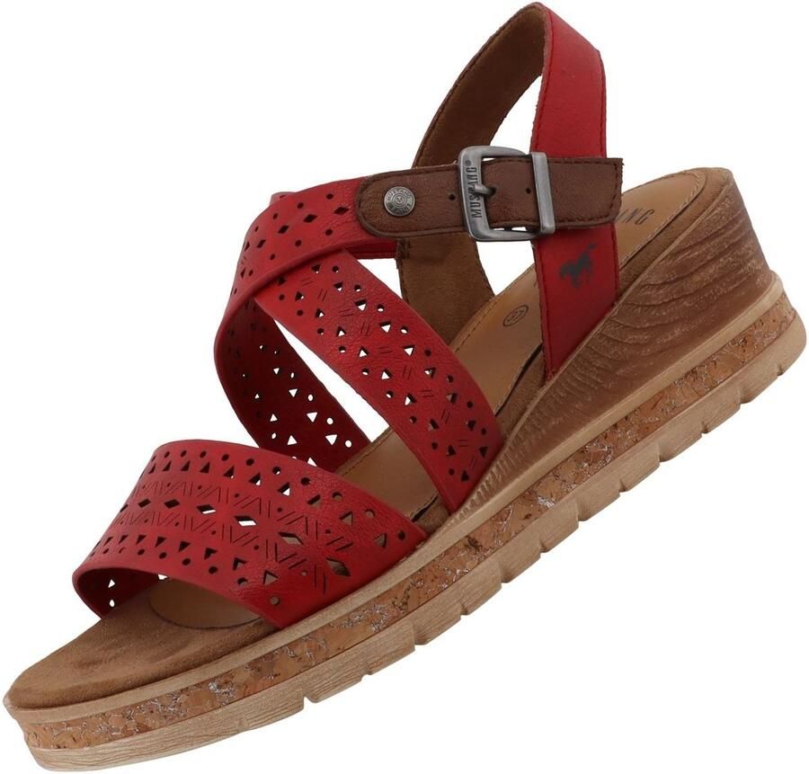 Mustang damessandaal rood