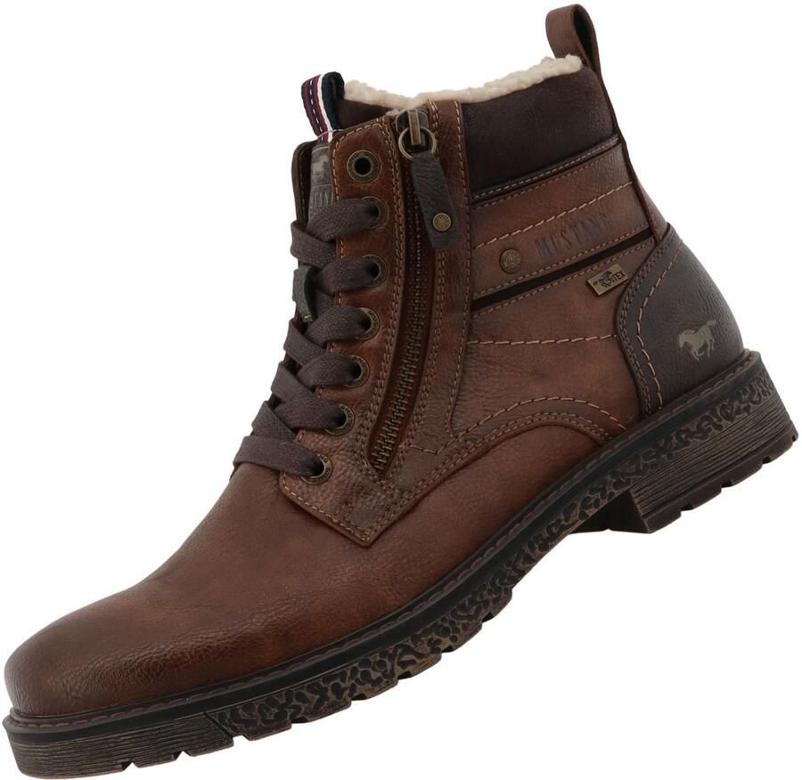 Mustang heren gevoerde Tex laarzen bruin