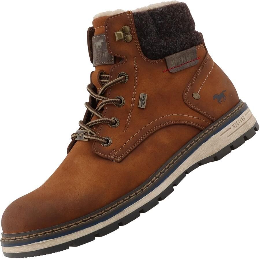 Mustang heren gevoerde Tex laarzen bruin