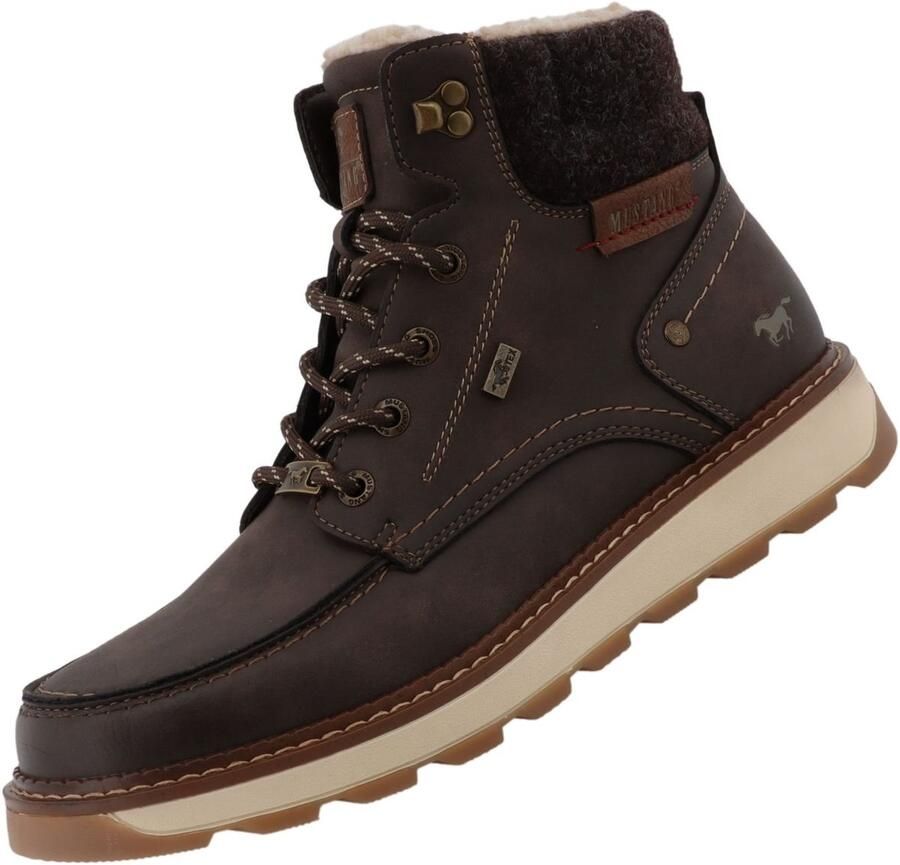 Mustang heren gevoerde TEX laarzen donkerbruin