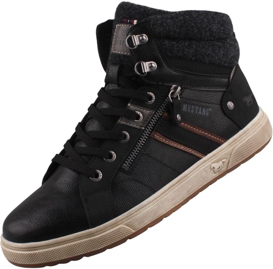 Mustang Shoes Sneakers Merian High top sneaker veterboots met ritssluiting