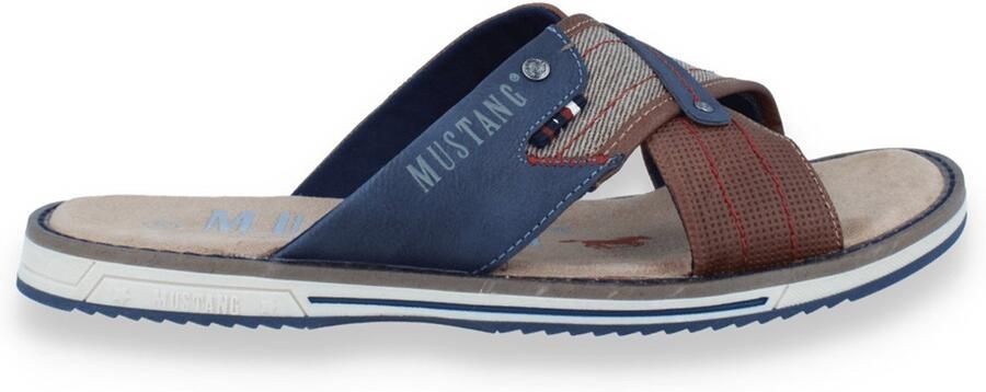 Mustang Heren Slipper Cognac