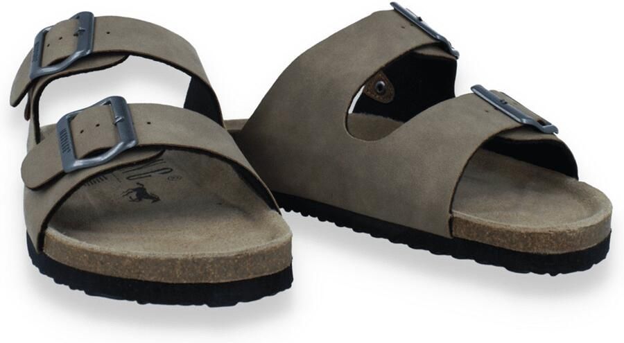 Mustang Heren Slipper Taupe Beige