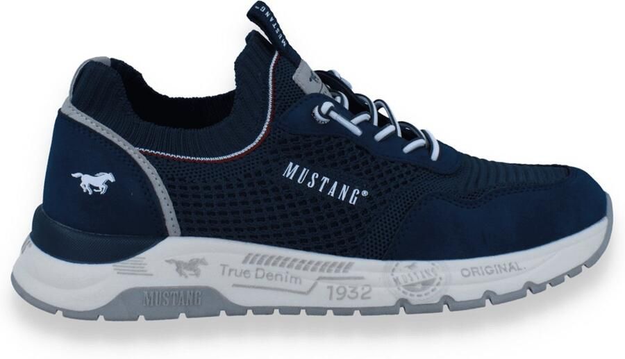 Mustang Heren Sneaker Blauw