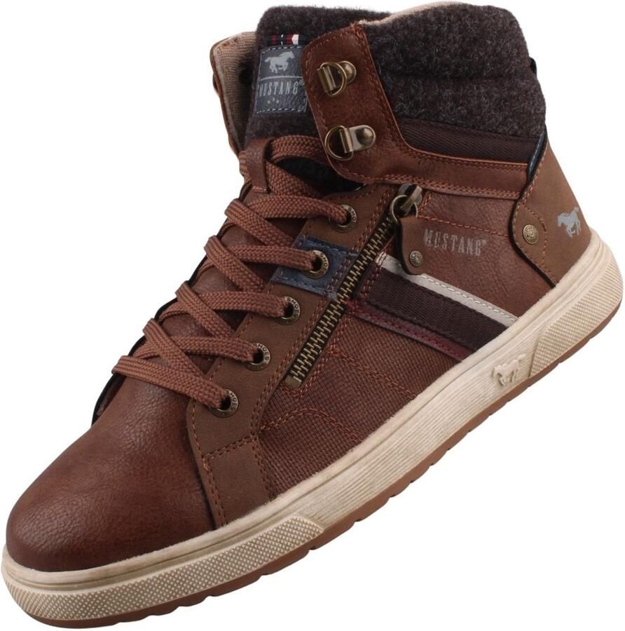 Mustang Shoes Sneakers Merian High top sneaker veterboots met ritssluiting